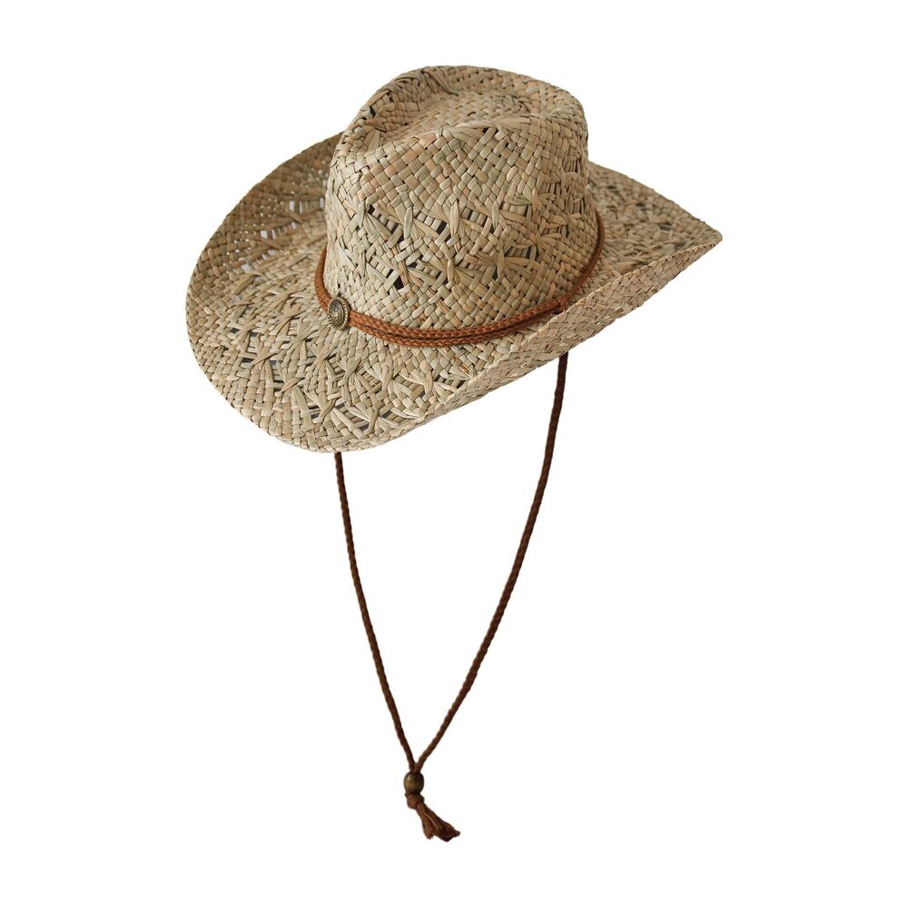 7693 Natural Cowboy Cowboy Straw Hat, Unisex One Size 's Summer Coachella